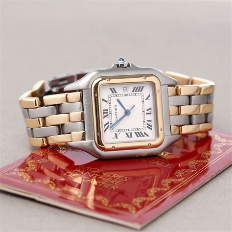 cartier panthere mini second hand|cartier panthere small watch.